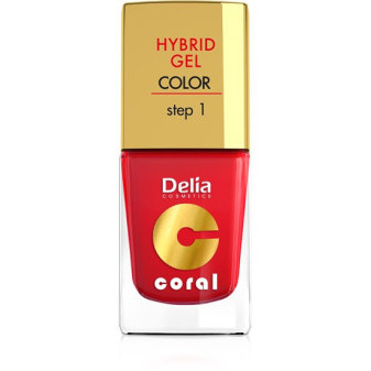 Delia Cosmetic Lak Hybrid gel 11ml 01 Červený