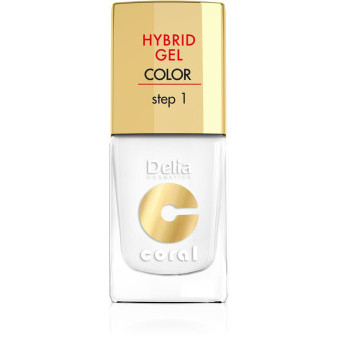 Delia Cosmetic Lak Hybrid gel 11ml 25 Bílý