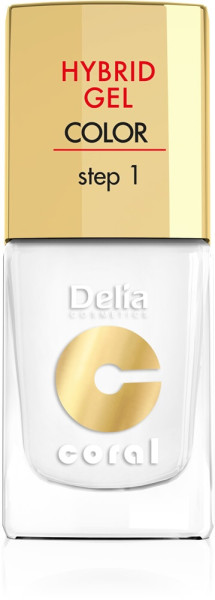 Delia Cosmetic Lak Hybrid gel 11ml 25 Bílý