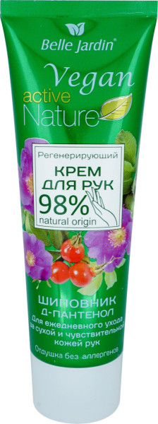 Belle Jardin Krém na ruce Vegan active Nature Divoká růže 85ml