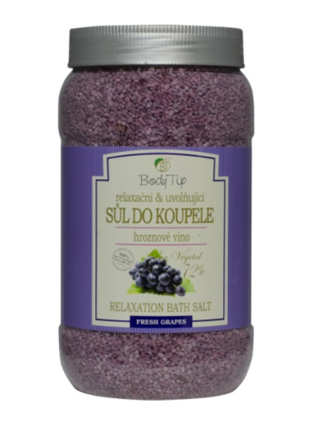 Body Tip Sůl do koupele relaxační Hroznové víno 1200g