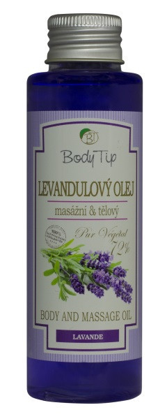 Body Tip Masážní a tělový olej Levandule 100ml