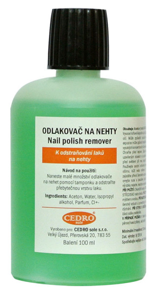 Cedro Odlakovač 100ml Zelený