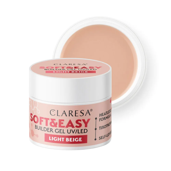 Claresa Gel stavěcí Soft&Easy Light beige 12g