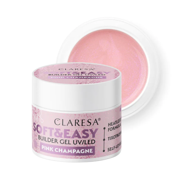 Claresa Gel stavěcí Soft&Easy Pink Champagne 12g