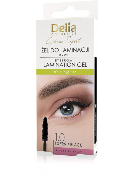 Delia Cosmetic Gel na laminaci obočí 4ml černý