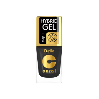 Delia Cosmetic Lak Hybrid gel 11ml 64 Zlatá čerň