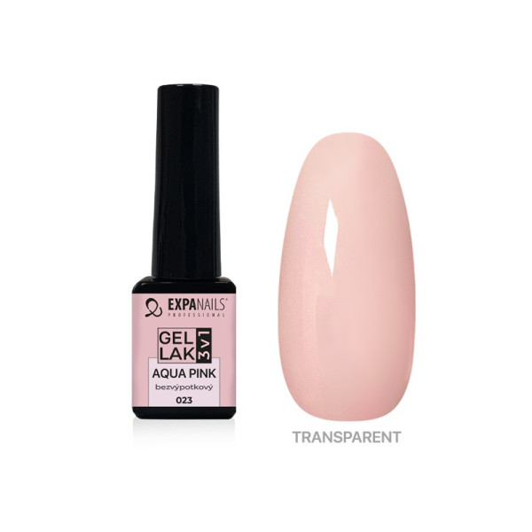 Expa Nails Gel lak 3v1 5ml Aqua Pink transpatent