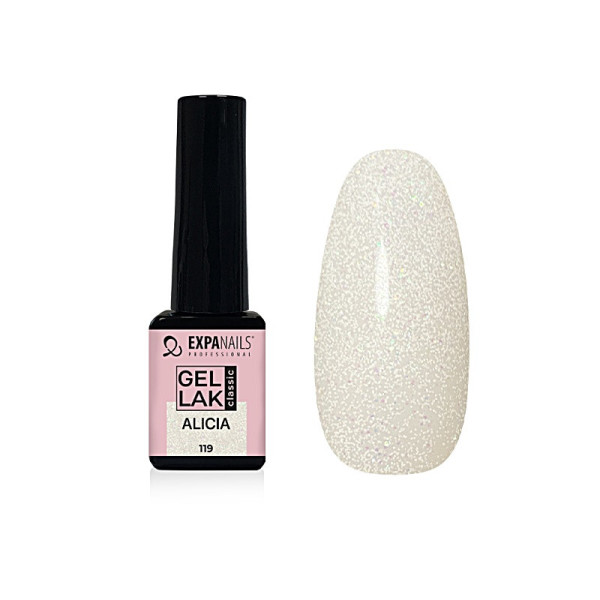 Expa Nails Gel lak 5ml Alicia třpyt transparent