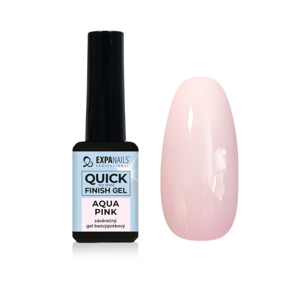 Expa Nails Quick finish gel Aqua Pink bezvýpotkový 11ml