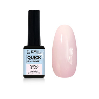 Expa Nails Quick finish gel Aqua Pink bezvýpotkový 5ml