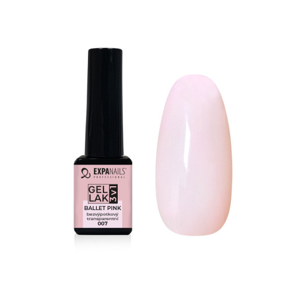 Expa Nails Gel lak 3v1 5ml Ballet Pink transparent