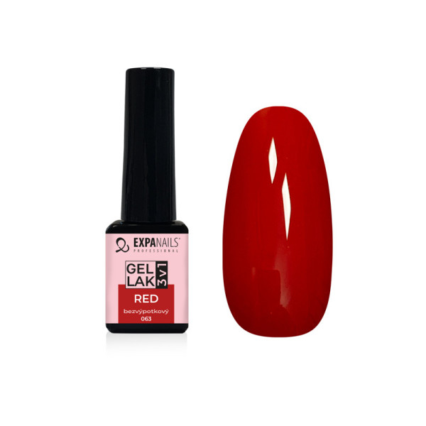 Expa Nails Gel lak 3v1 5ml Red