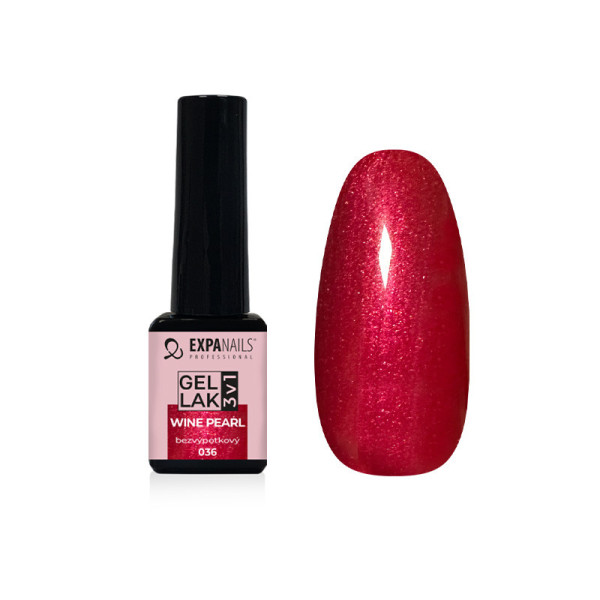 Expa Nails Gel lak 3v1 5ml Wine pearl