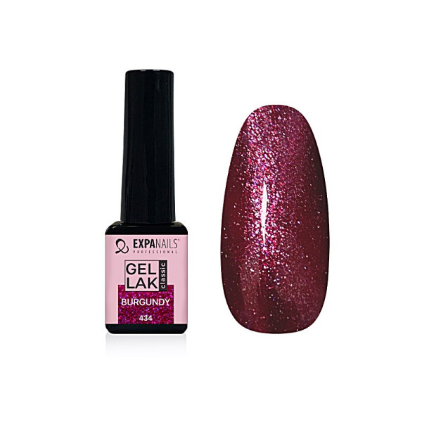 Expa Nails Gel lak 5ml Burgundy třpyt