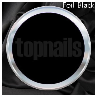 Topnails UV Gel barevný Foil 5g Black 400