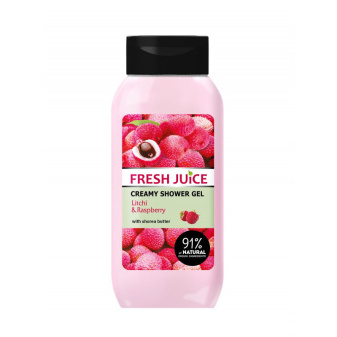 Fresh Juice Gel sprchový krémový Litchi&Malina 400ml