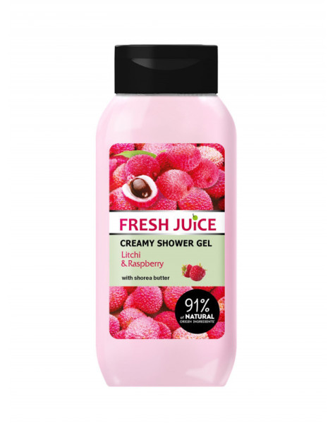 Fresh Juice Gel sprchový krémový Litchi&Malina 400ml