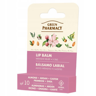 Green Pharmacy Balzám na rty s 5 oleji SPF10 3,6g