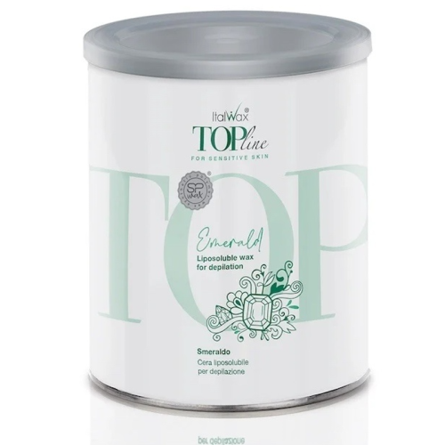 ItalWax Top line Vosk depilační v plechovce Emerald 800ml