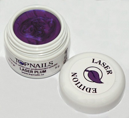 Topnails UV Gel barevný Laser 5g Plum