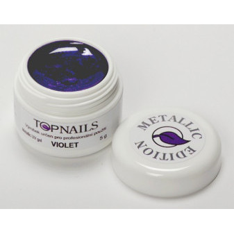 Topnails UV Gel barevný Metallic 5g Violet