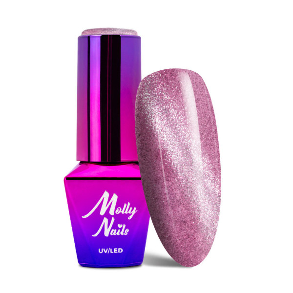 Molly Lac Gel-lak UV/LED Cat Eye Womanity 5ml Amethyst 443