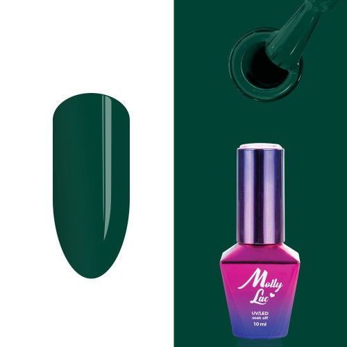 Molly Lac Gel-lak  UV/LED 10ml Rest&Relax Dark Green 91