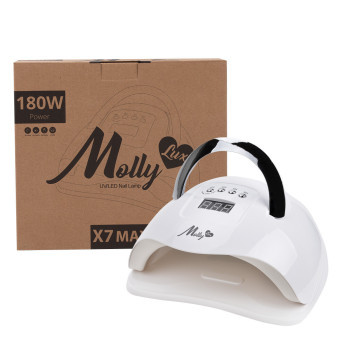 Lampa na nehty MollyLux UV/LED 180W X7 MAX Bílá