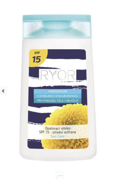 Ryor Mléko opalovací SPF 15 200ml