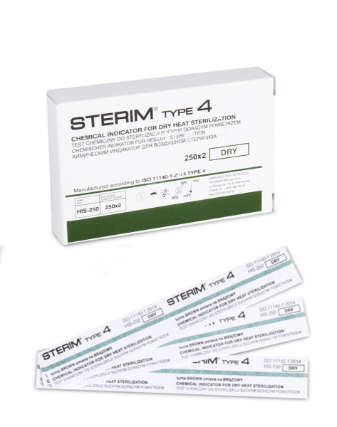 Test chemický STERIM do sterilizátoru HV multiparam. SPS, typ 4, proužkový 500ks