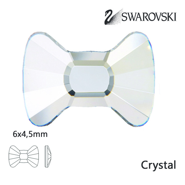 Kamínky Swarowski BowTie crystal 6x4,5mm 8ks