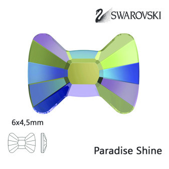 Kamínky Swarowski BowTie Paradise shine 6x4,5mm 8ks