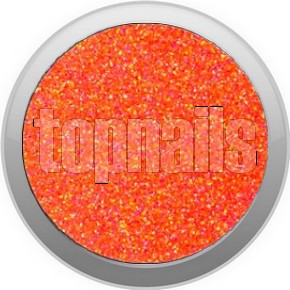 Topnails UV Gel barevný Ultra neon glitter 5g Orange 529