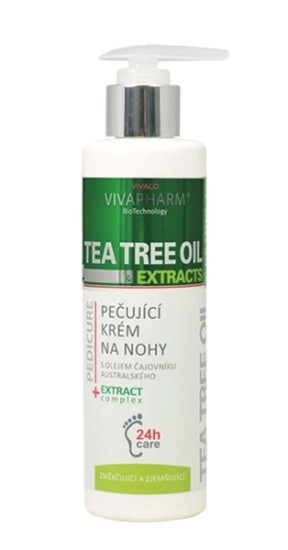 VIVAPHARM Krém na na nohy Tea Tree Oil 200ml