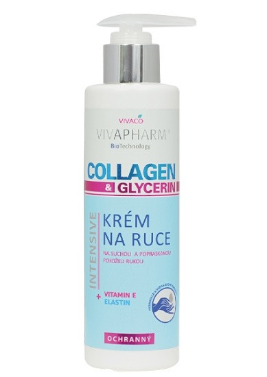 VIVAPHARM Krém na ruce a nehty s Collagenem 200ml