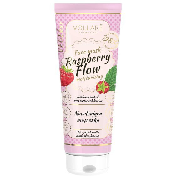 Vollaré Maska pleťová hydratační VEGEbar Raspberry Flow 100ml