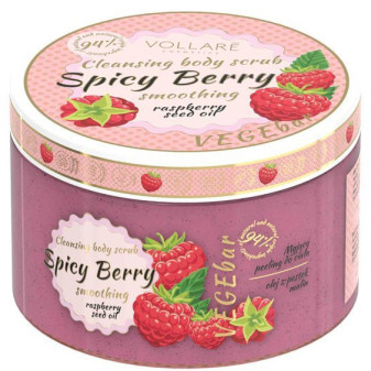 Vollaré Peeling tělový VEGEbar Spicy Berry Malina 200ml