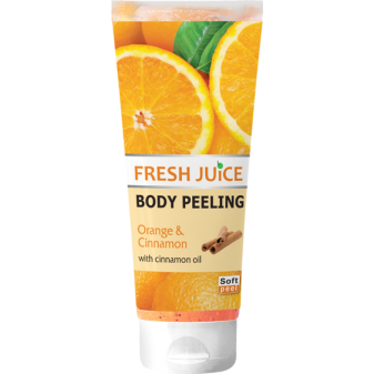 Fresh Juice Peeling tělový Pomeranč a Skořice 200ml